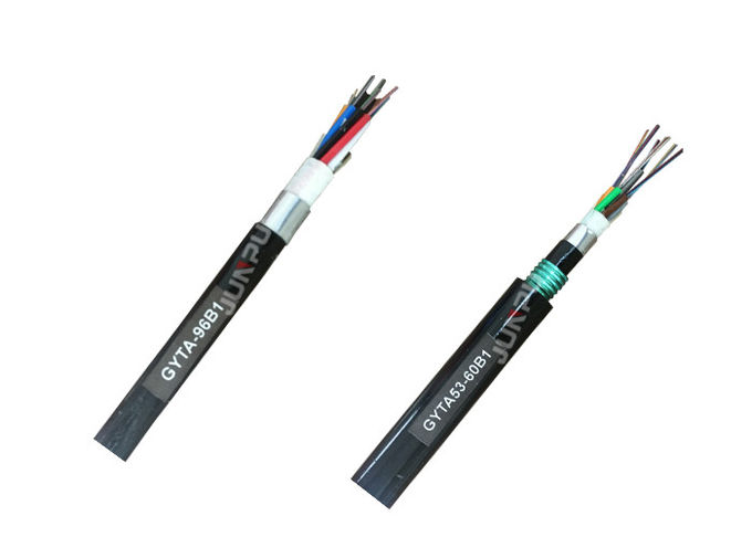1 cables de fribra óptica del cable de descenso de la fibra óptica de la base FTTH 48 ADSS 3